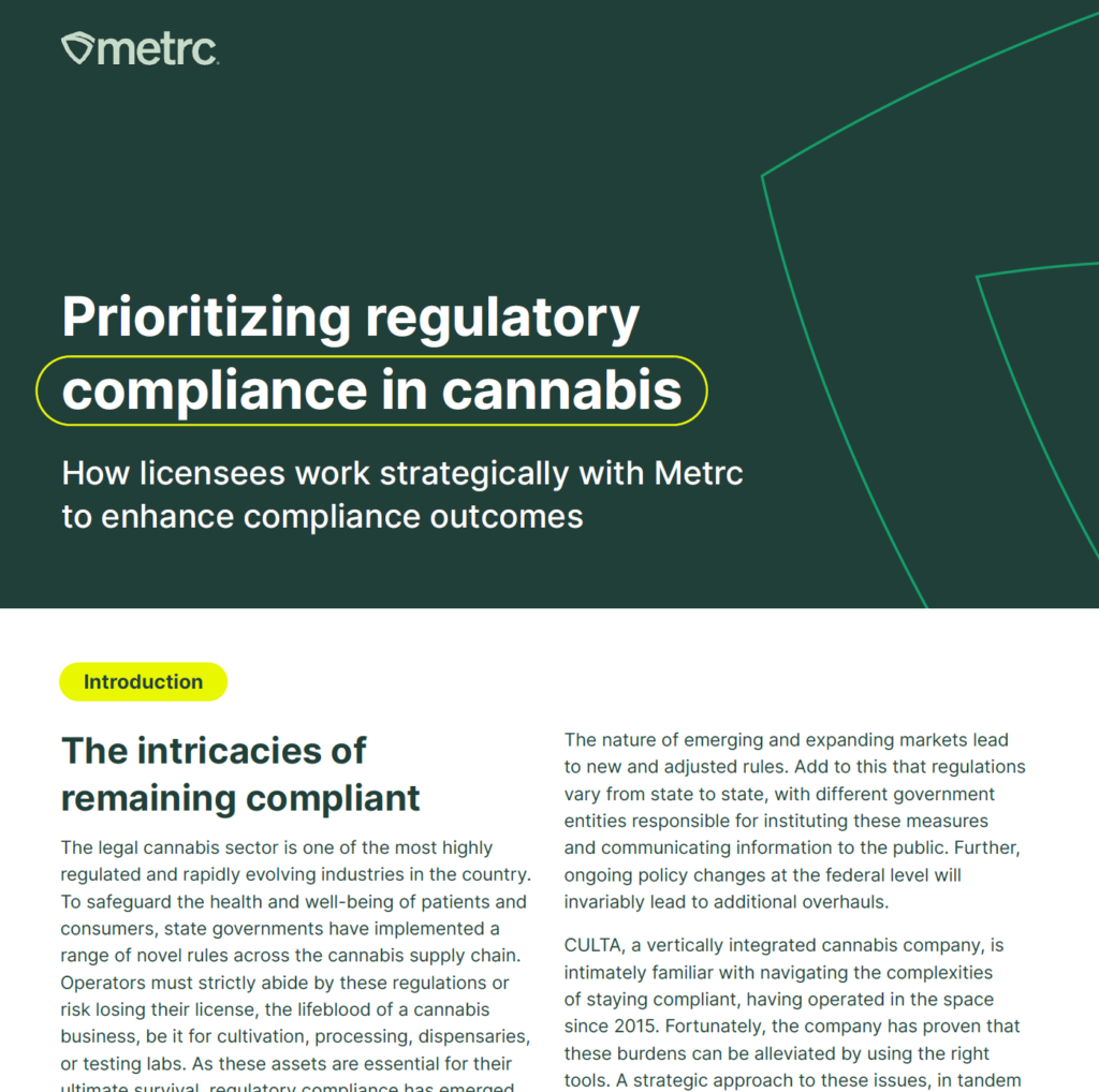 Boosting Market Safety & Compliance | Metrc