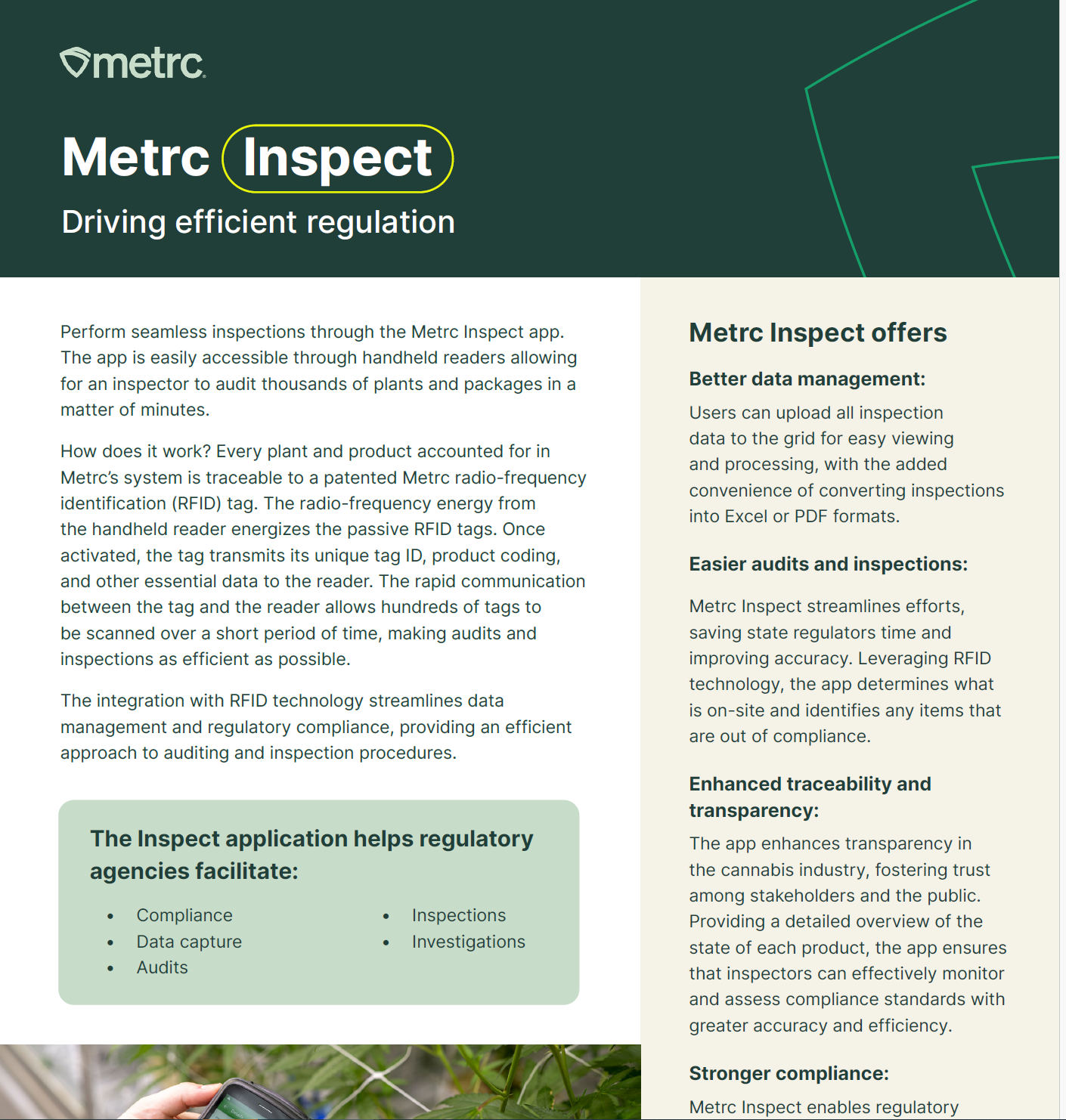 Metrc Inspect – Driving efficient regulation